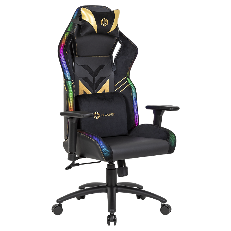 RXGAMER RX-2084 Little Monster 3D Регулируемое игровое кресло со светодиодной полосой