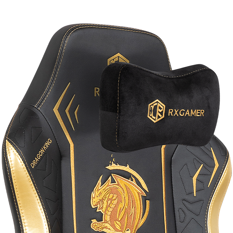 RXGAMER RX-2061 Игровое кресло с магнитной подголовником и вышивкой дракона