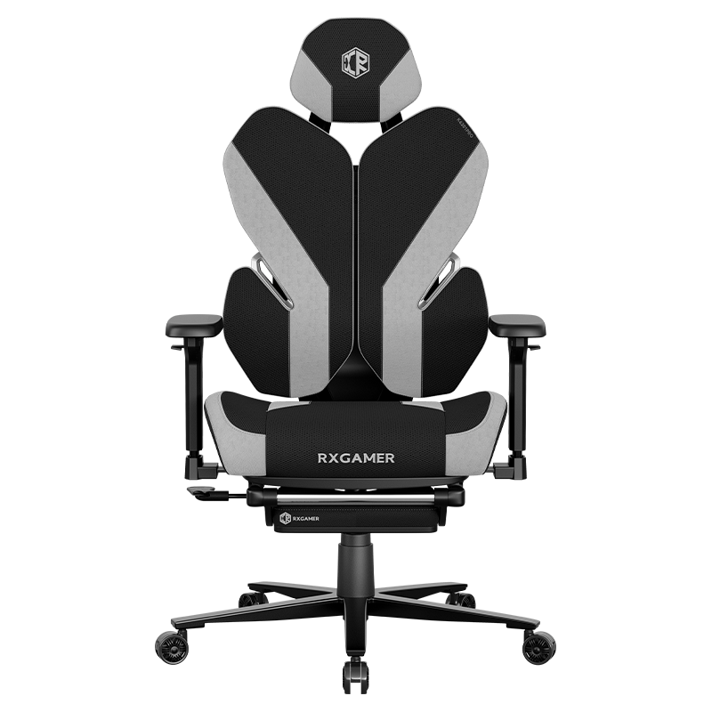 RXGAMER K6-6301PRO Удобный регулируемый 3D-подлокотник с подставкой для ног Игровое кресло